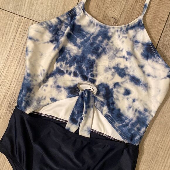 Live Love Dream Swimsuit One Piece Navy Blue Cloud Size Medium - Picture 2 of 8